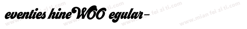 SeventiesShineW00 Regular字体转换